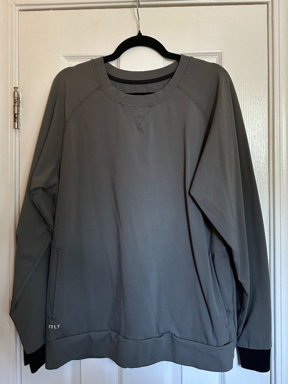 BYLT Premium Basics - Men's Premium Crewneck Sweatshirt Gray / Black Medium